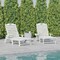 Flash Furniture White Adjustable Chaise Lounger with Cupholder, 2PK 2-LE-HMP-2017-414-WT-GG - alternate 1